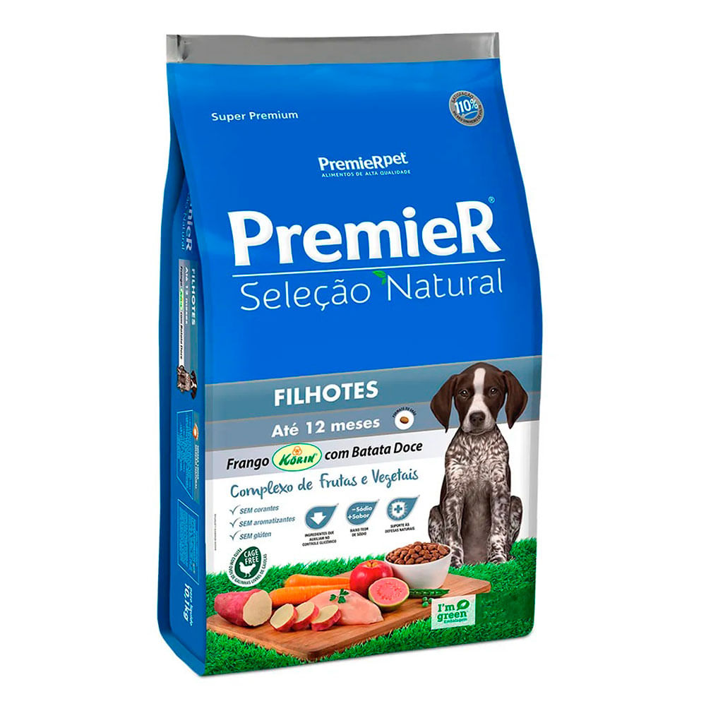 Foto-do-produto-Racao-Premier-Selecao-Natural-Caes-Filhotes-Frango-com-Batata-Doce-25kg-no-petshop-online-da-Tudo-de-Bicho