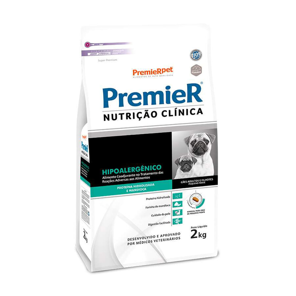 Foto-do-produto-Racao-Premier-Nutricao-Clinica-Hipoalergenico-Caes-Adultos-e-Filhotes-Pequeno-Porte-2kg-no-petshop-online-da-Tudo-de-Bicho