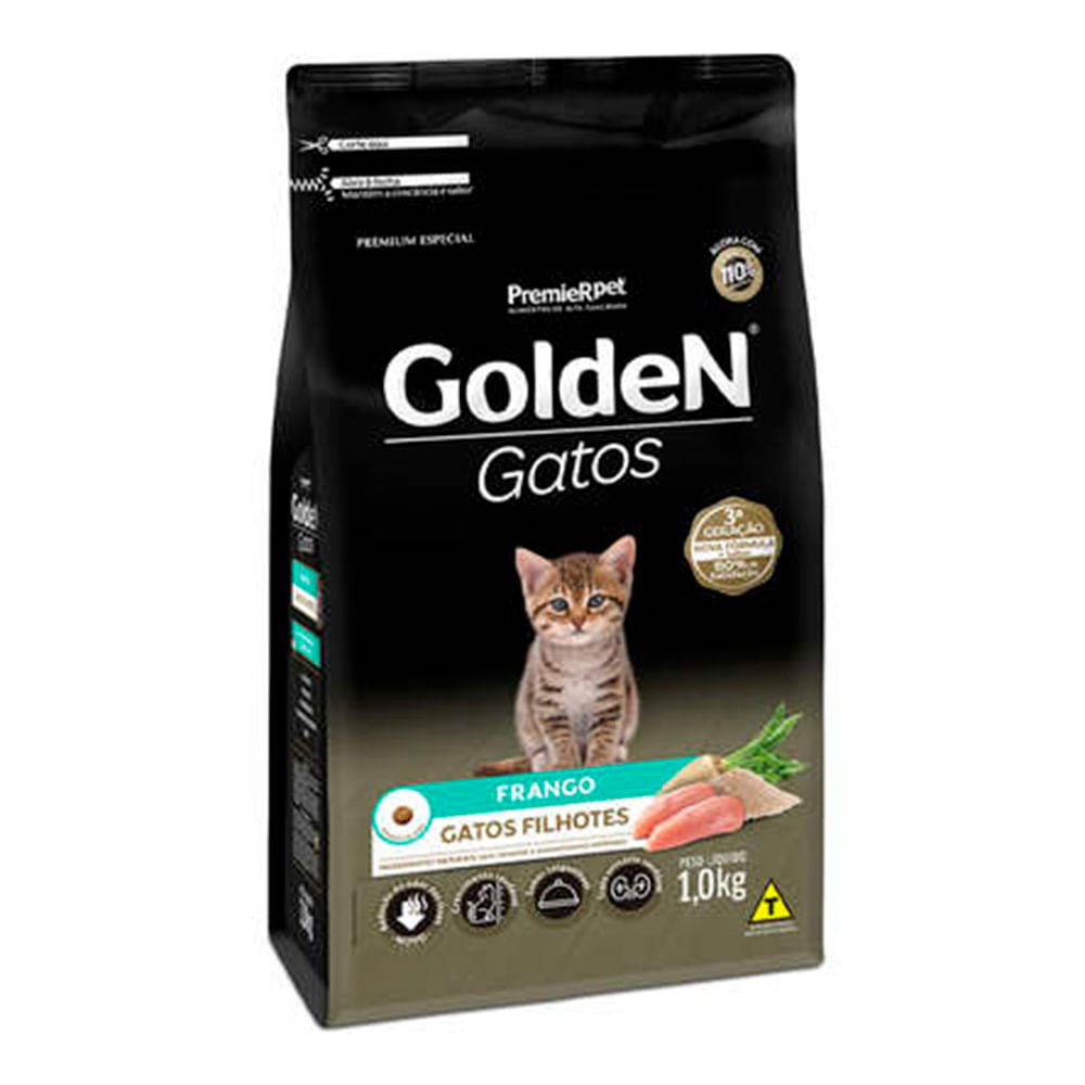 Foto-do-produto-Racao-Premier-Golden-para-Gatos-Filhotes-Frango-1kg-no-petshop-online-da-Tudo-de-Bicho