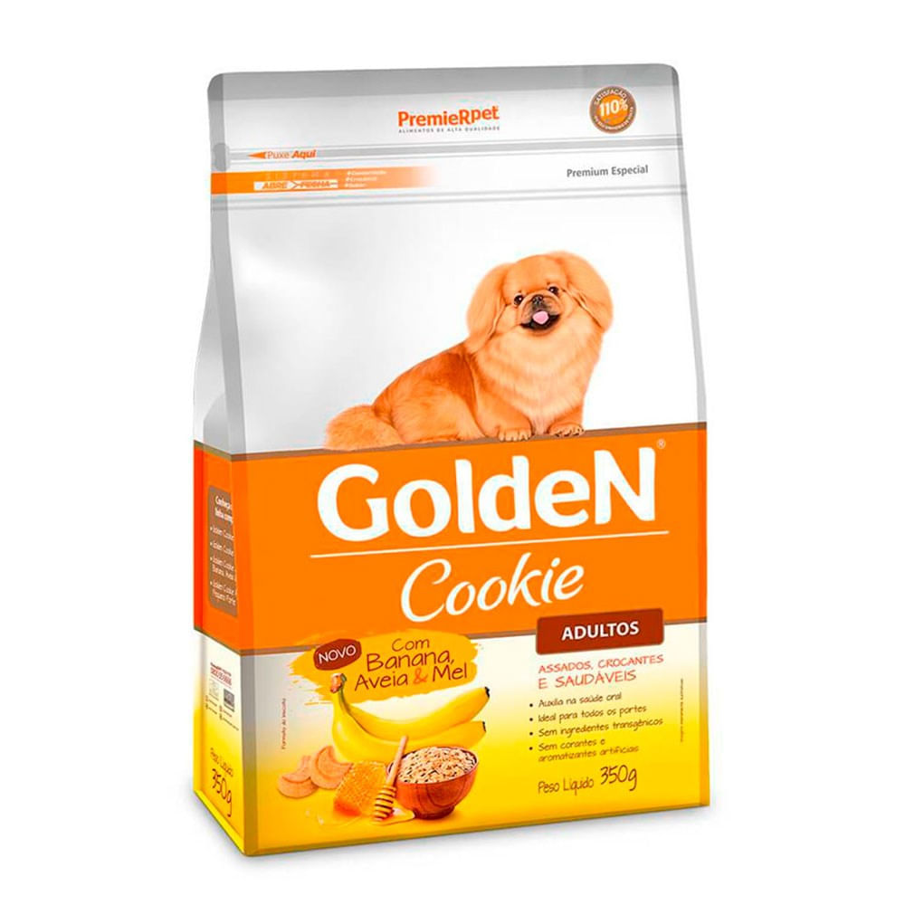 Foto-do-produto-Biscoito-Premier-Golden-Cookies-Caes-Adultos-Banana-Aveia-e-Mel-350g-no-petshop-online-da-Tudo-de-Bicho