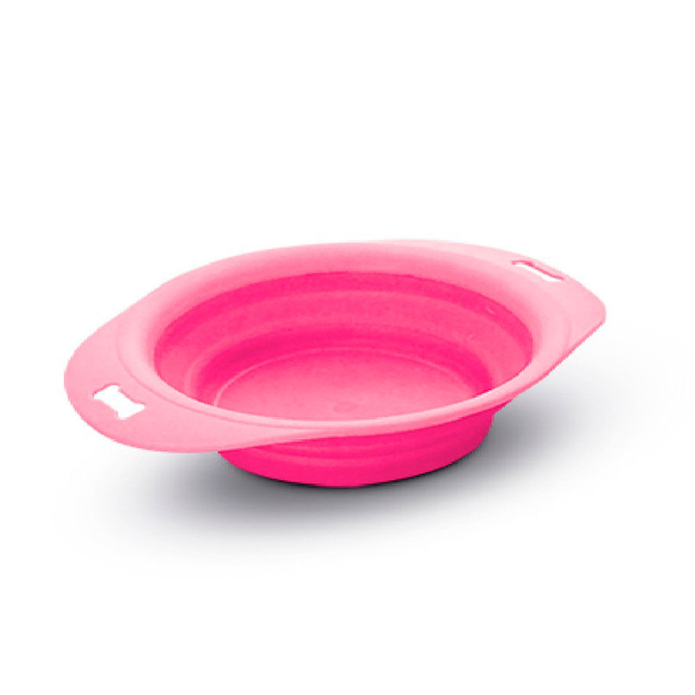 Foto-do-produto-Comedouro-Caes-The-Pets-Silicone-Retratil-Rosa-500ml-no-petshop-online-da-Tudo-de-Bicho