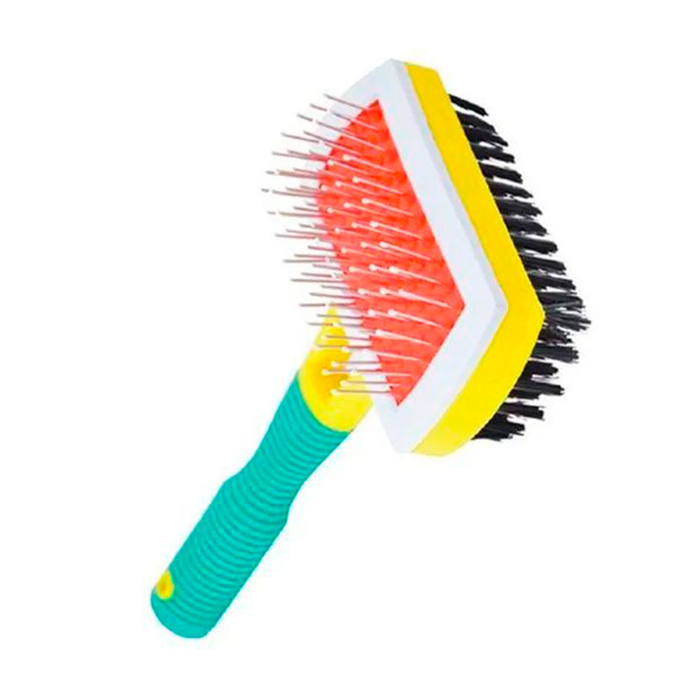 Foto-do-produto-Rasqueadeira-The-Pets-Luxo-Dupla-Face-no-petshop-online-da-Tudo-de-Bicho
