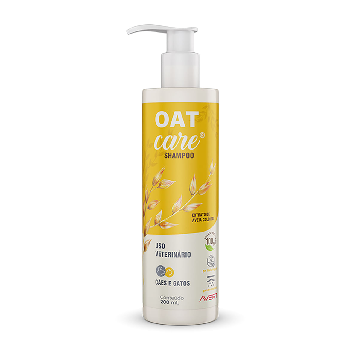 Foto-do-produto-Oat-Care-Shampoo-Avert-200ml-no-pet-shop-online-da-Tudo-de-Bicho