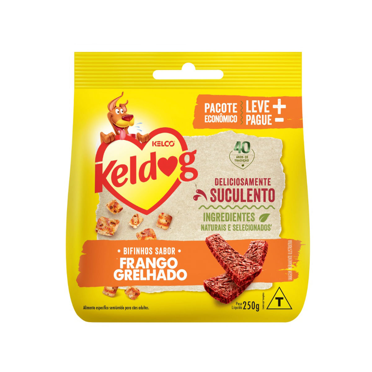 Foto-do-produto-Bifinho-Kelco-Keldog-Criadores-Frango-Grelhado-250g-no-pet-shop-online-da-Tudo-de-Bicho