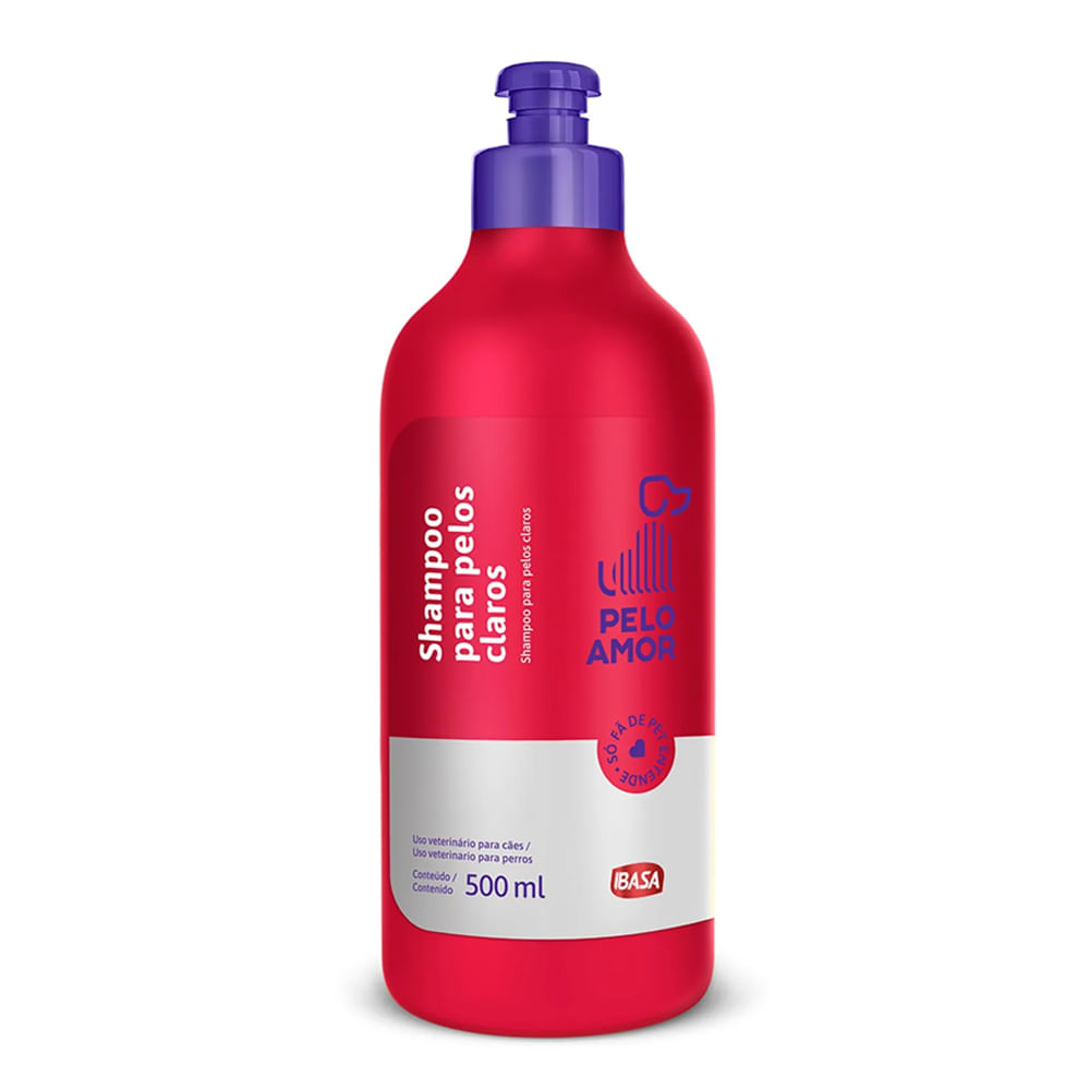 Foto-do-produto-Shampoo-para-Caes-Pelo-Amor-para-Pelos-Claros-Ibasa-500ml-no-pet-shop-online-da-Tudo-de-Bicho