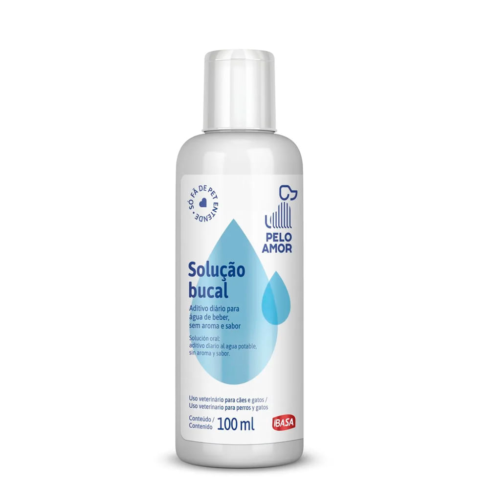 Foto-do-produto-Solucao-Bucal-Pelo-Amor-para-Caes-e-Gatos-Ibasa-100ml-no-pet-shop-online-da-Tudo-de-Bicho