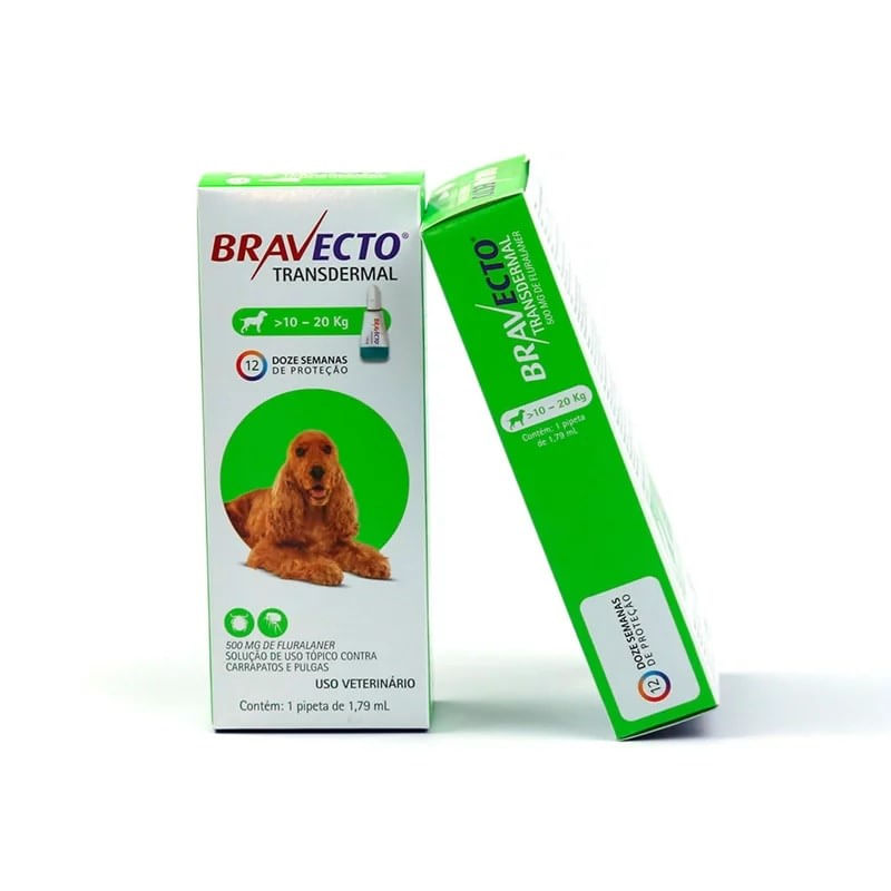 Foto-do-produto-Antipulgas-e-Carrapatos-MSD-Bravecto-Transdermal-para-Caes-de-10-a-20kg--500mg--no-pet-shop-online-da-Tudo-de-Bicho