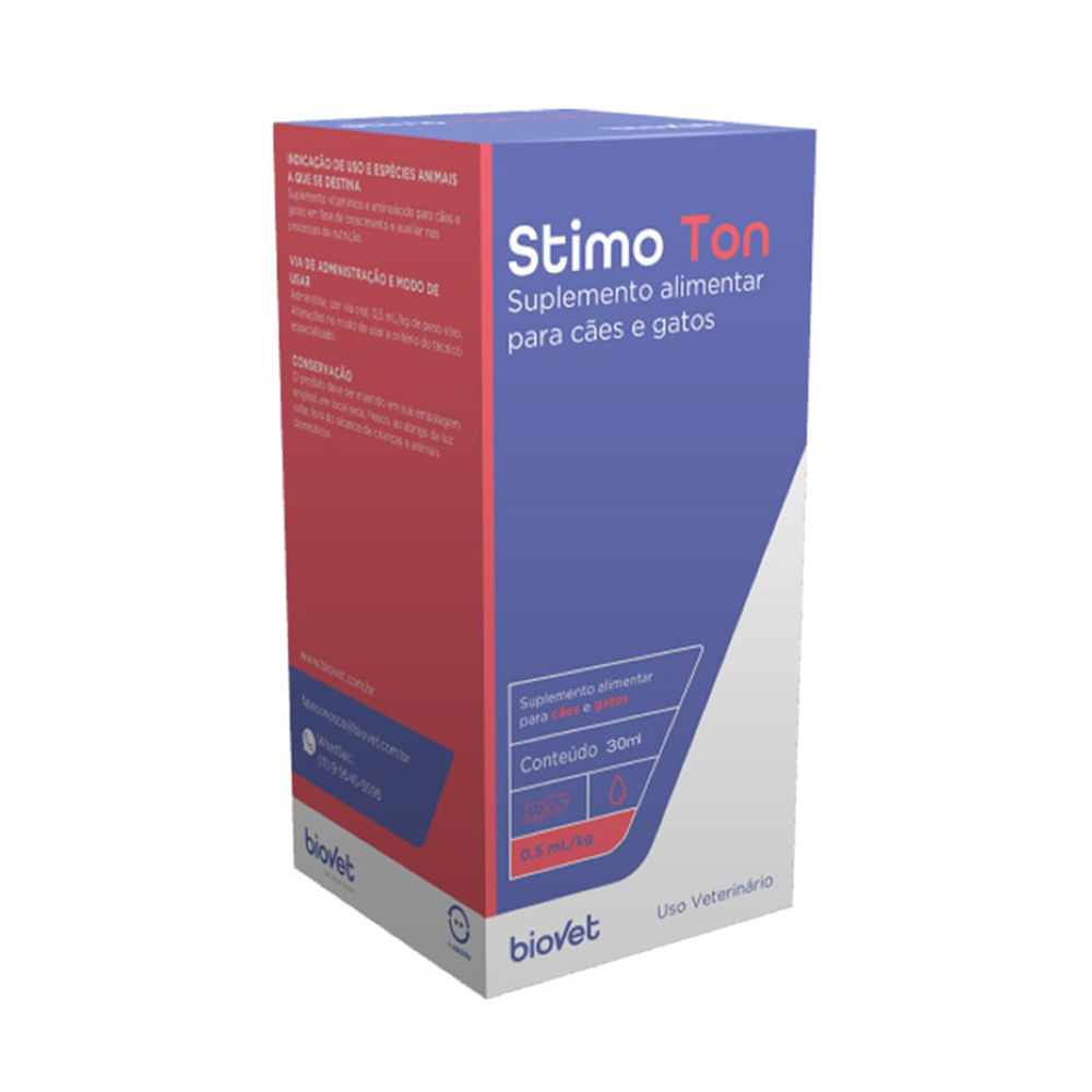 Foto-do-produto-Suplemento-para-Caes-e-Gatos-Stimo-Ton-Biovet-30ml-no-pet-shop-online-da-Tudo-de-Bicho