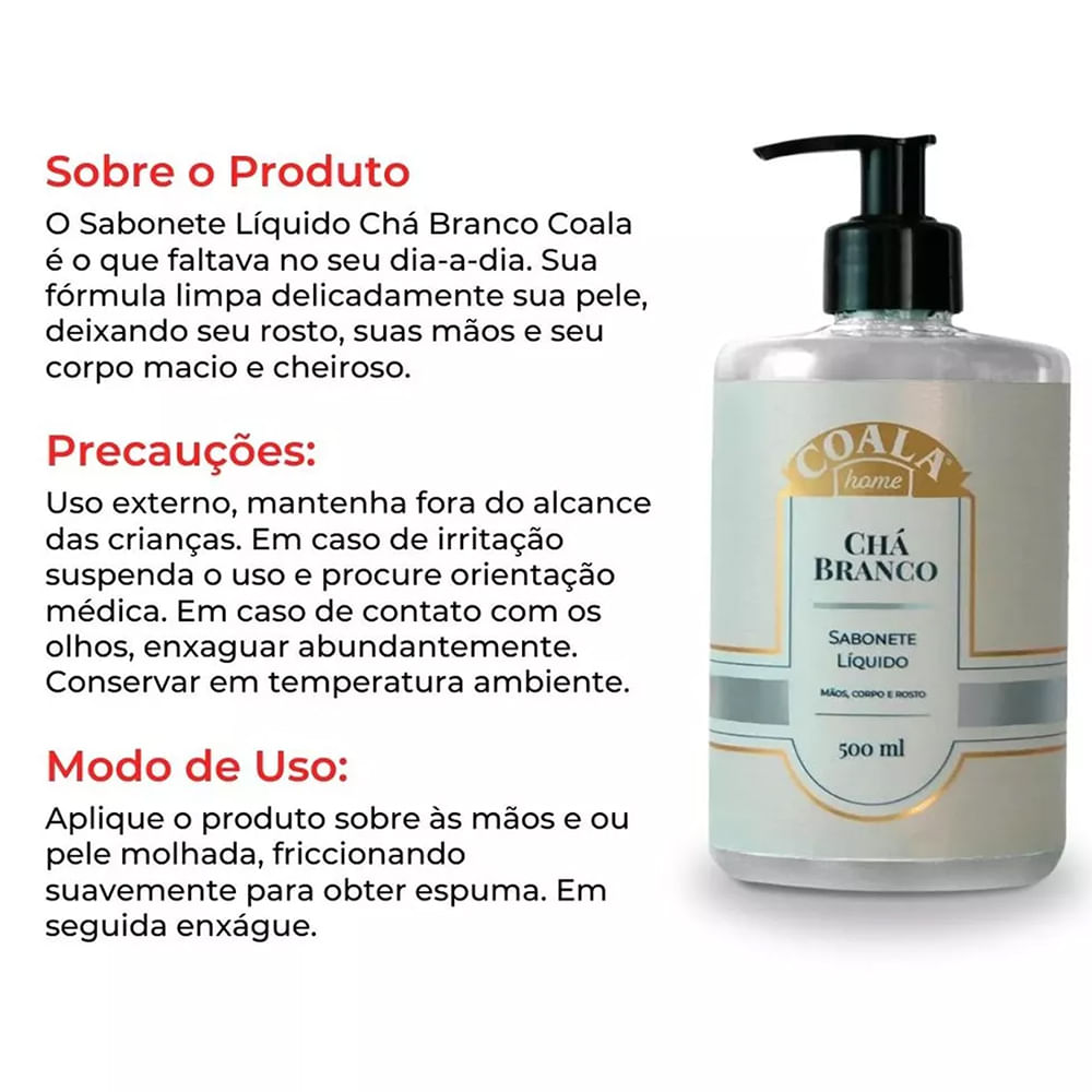 Foto-do-produto-Sabonete-Liquido-para-Pele-Cha-Branco-Coala-500ml-no-pet-shop-online-da-Tudo-de-Bicho