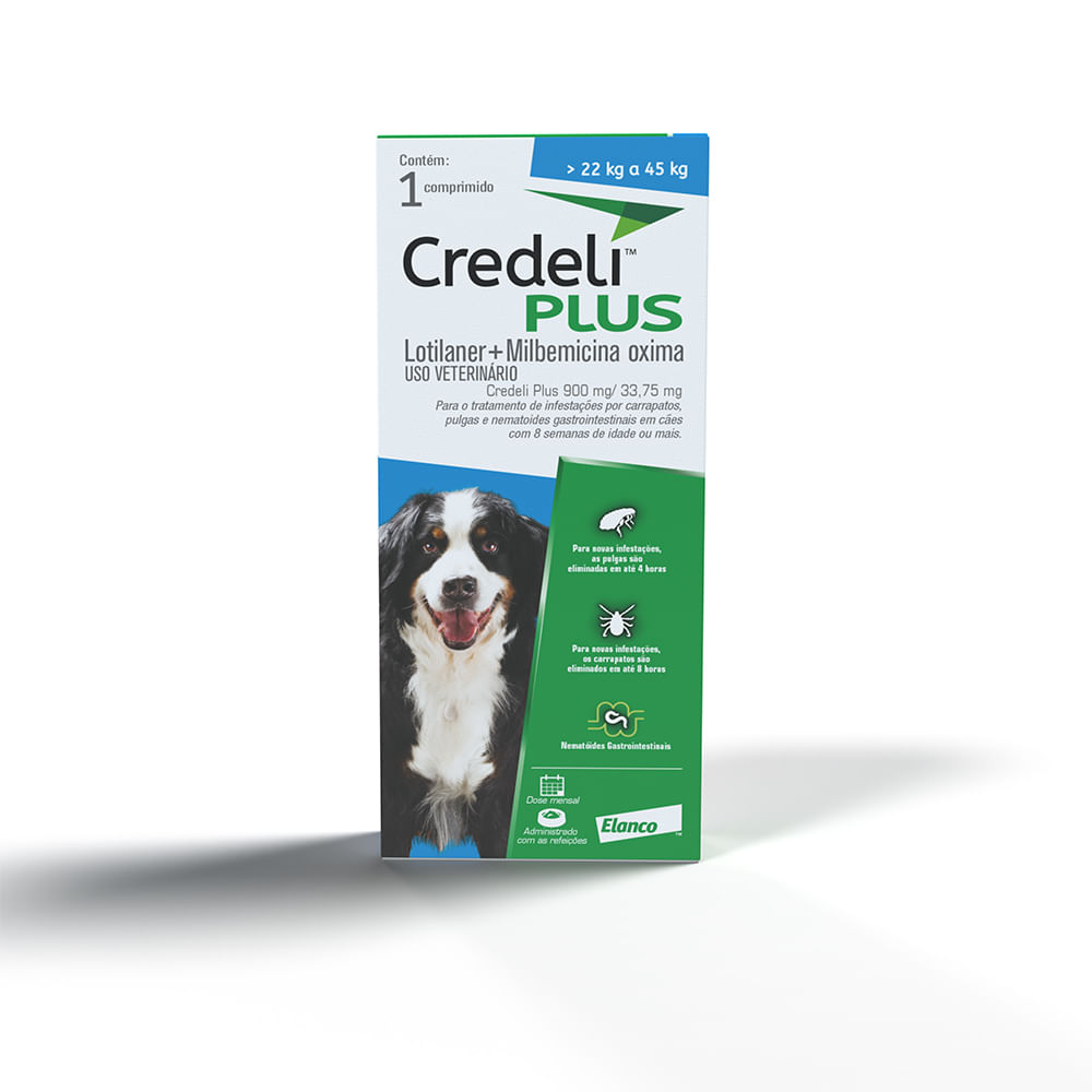 Foto-do-produto-Antipulgas-Credeli-Plus-para-Caes-de-22-a-45kg-1-Comprimido-no-pet-shop-online-da-Tudo-de-Bicho