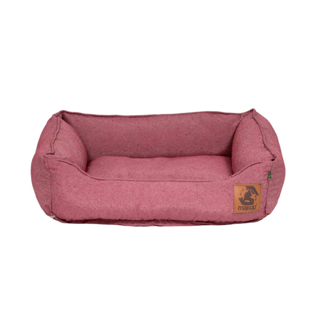 Foto-do-produto-Cama-em-Linho-100--Reciclado-Vermelho-Mescla-Tamanho-P-no-pet-shop-online-da-Tudo-de-Bicho