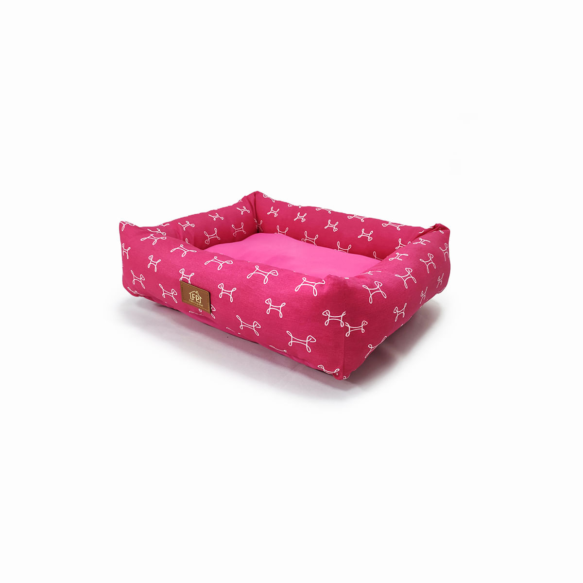 Foto-do-produto-Cama-Retangular-para-Caes-Carmel-Pink-P-no-pet-shop-online-da-Tudo-de-Bicho