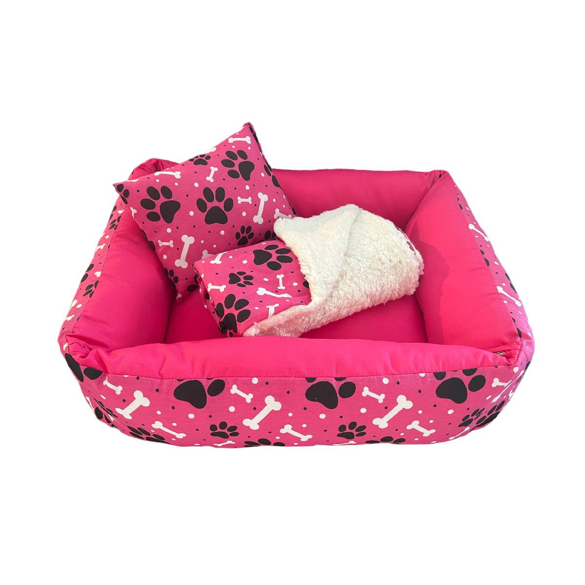 Foto-do-produto-Kit-Cama-Manta-Travesseiro-CamaPet-para-Caes-e-Gatos-Ossinho-Pink-P-no-pet-shop-online-da-Tudo-de-Bicho