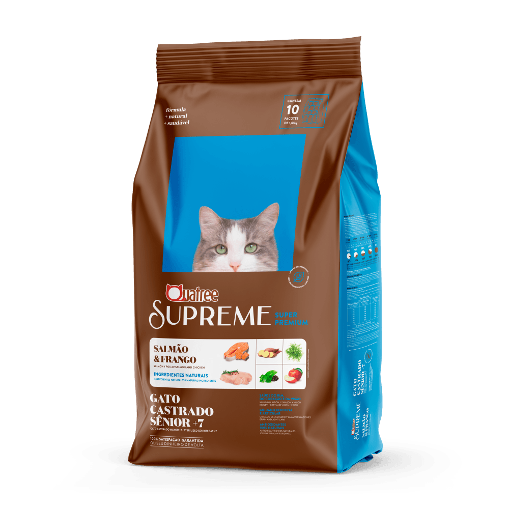 Foto-do-produto-Racao-Quatree-Supreme-Gatos-Castrados-Senior-7--10.1Kg-no-pet-shop-online-da-Tudo-de-Bicho