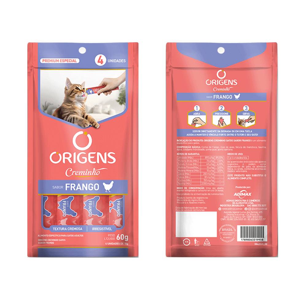 Foto-do-produto-Pure-Creminho-Origens-para-Gatos-Frango-60g-no-pet-shop-online-da-Tudo-de-Bicho