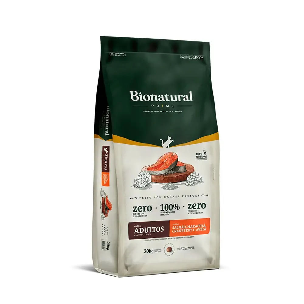 Foto-do-produto-Racao-Bionatural-Prime-Gatos-Adultos-Salmao-20kg-no-pet-shop-online-da-Tudo-de-Bicho