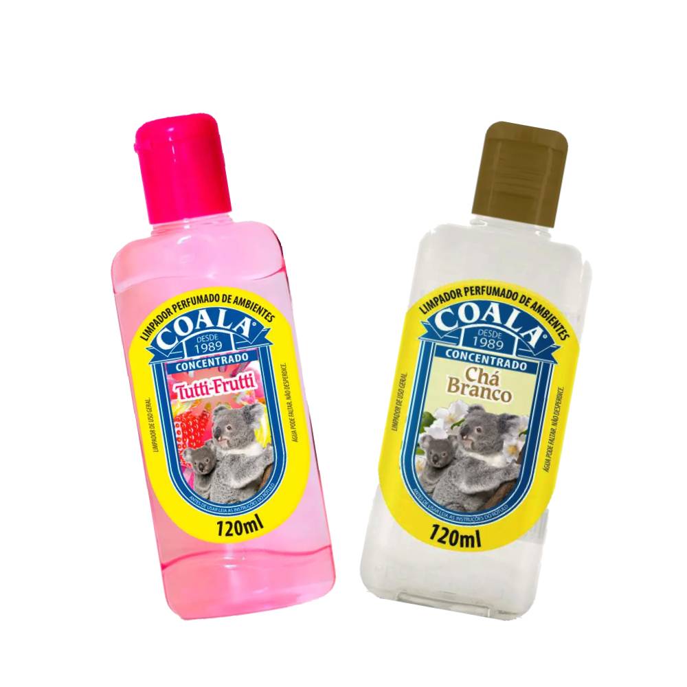 Foto-do-produto-Combo-Coala-Limpadores-120ml-Tutti-Frutti-e-Cha-Branco-no-pet-shop-online-da-Tudo-de-Bicho