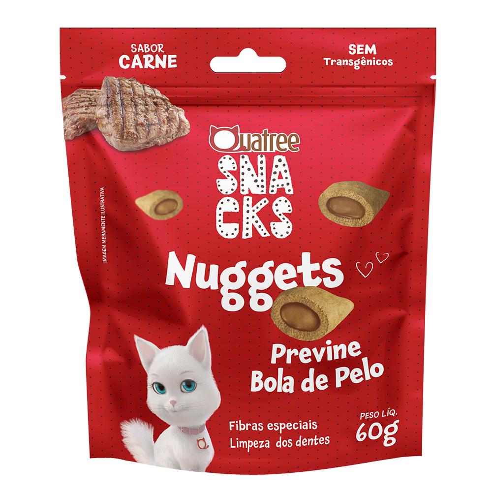 Foto-do-produto-Snack-Quatree-Nuggets-Para-Gatos-Bola-de-Pelo-Sabor-Carne-60g-no-pet-shop-online-da-Tudo-de-Bicho